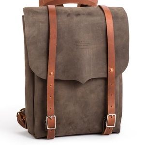 Goertzen Green Handmade Leather Backpack